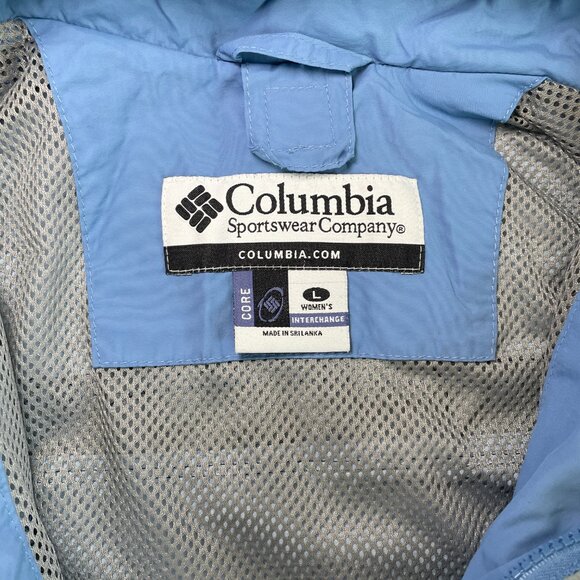 VINTAGE Columbia Challenge Series Jacket Womens L | Blue/Gray Shell - Picture 4 of 7